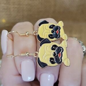 PUG CHARM EARRINGS